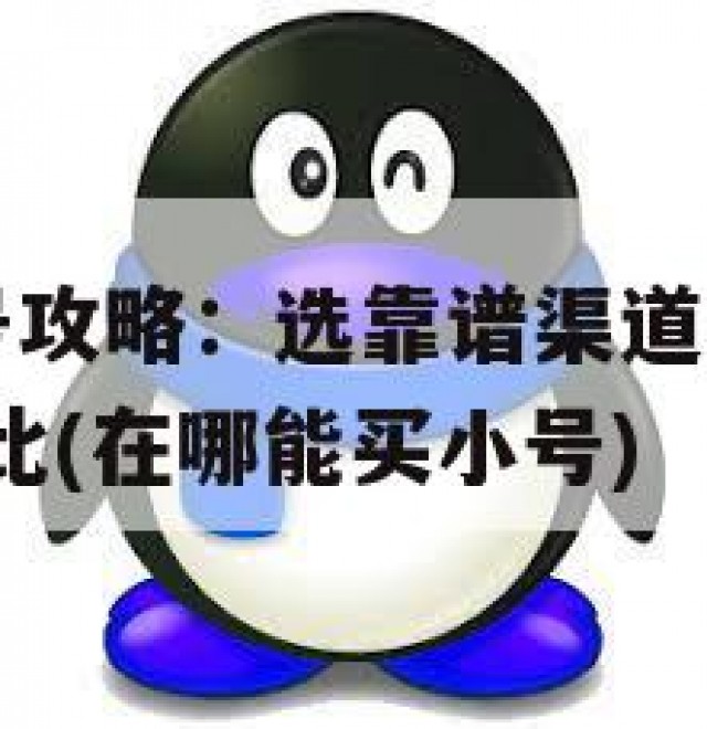 购买QQ小号攻略：选靠谱渠道，避免风险，多家平台对比(在哪能买小号)